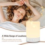 Kipcush White Noise Sound Machine with Night Light