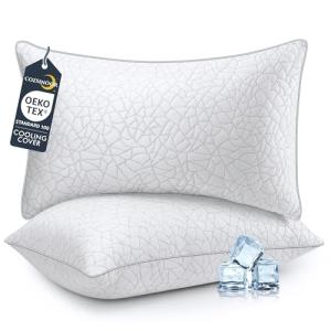 Cooling Queen Size Bed Pillows Set of 2