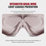 3D Contoured Sleep Mask with Adjustable Strap