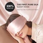 LitBear Pure Mulberry Silk Sleep Mask - Pink