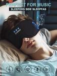 Bluetooth Sleep Mask with Headphones for Side Sleepers