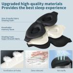 3D Contoured Sleep Mask for Side Sleepers
