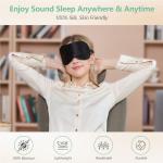 Mulberry Silk Sleep Masks 2-Pack with Adjustable Straps