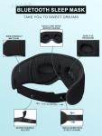 Bluetooth Sleep Mask with Headphones for Side Sleepers