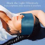 Natural Silk Cooling Eye Mask in Vivid Blue