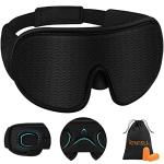 3D Contoured Sleep Mask with Adjustable Strap