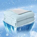 Cooling Comforter for King Size Bed - Gray Blue