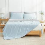 Cooling Comforter for King Size Bed - Gray Blue