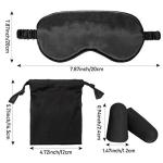 Silk Eye Mask Set with Ear Plugs & Bags