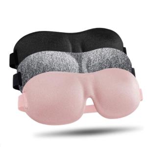 3-Pack 3D Eye Masks for Side Sleepers