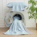 Cooling Comforter for King Size Bed - Gray Blue