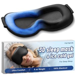 Cooling Gel Sleep Mask: Weighted Blackout Eye Mask