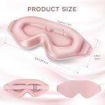 FlyCoco 3D Contoured Light Blocking Sleep Mask