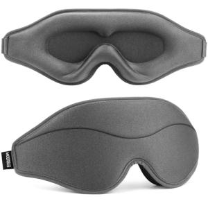 MOEASEii 3D Blackout Sleep Mask - Soft & Adjustable