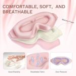 FlyCoco 3D Contoured Light Blocking Sleep Mask