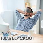 MOEASEii 3D Blackout Sleep Mask - Soft & Adjustable