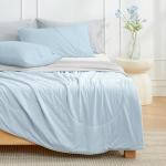 Cooling Comforter for King Size Bed - Gray Blue