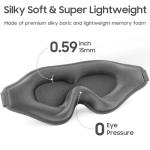 MOEASEii 3D Blackout Sleep Mask - Soft & Adjustable