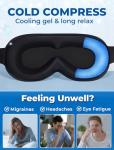 Cooling Gel Sleep Mask: Weighted Blackout Eye Mask