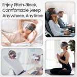 MOEASEii 3D Blackout Sleep Mask - Soft & Adjustable