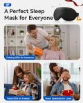 Cooling Gel Sleep Mask: Weighted Blackout Eye Mask