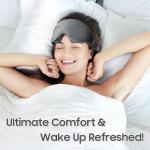 MOEASEii 3D Blackout Sleep Mask - Soft & Adjustable