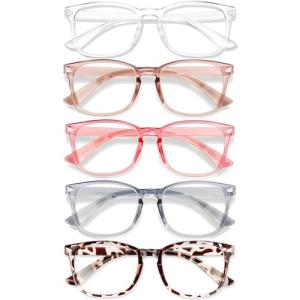 WINTOO 99% Blue Light Blocking Glasses - 5 Pair