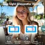 WINTOO 99% Blue Light Blocking Glasses - 5 Pair