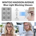 WINTOO 99% Blue Light Blocking Glasses - 5 Pair