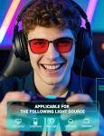 TIJN Blue Light Blocking Sleep Glasses with Red Lenses
