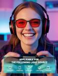 TIJN Blue Light Blocking Sleep Glasses with Red Lenses