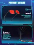 TIJN Blue Light Blocking Sleep Glasses with Red Lenses