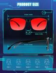 TIJN Blue Light Blocking Sleep Glasses with Red Lenses