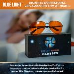 Blue Light Blocking Glasses for Better Sleep & Focus