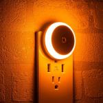 Amber Night Lights with Dusk to Dawn Sensor