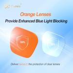 Goiteia Amber Blue Light Blocking Gaming Glasses