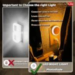 Amber Night Lights with Dusk to Dawn Sensor