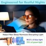 Amber Blue Light Blocking Glasses for Better Sleep