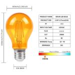 Warm Amber LED Edison Bulbs for Better Sleep
