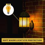 Warm Amber LED Edison Bulbs for Better Sleep
