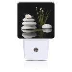 Grey Stones & White Lotus Plug-in Night Light