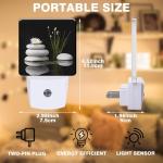 Grey Stones & White Lotus Plug-in Night Light