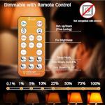Amber Sleep Light Bulbs with Remote Control (4 Pack)