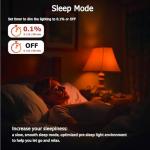 Amber Sleep Light Bulbs with Remote Control (4 Pack)