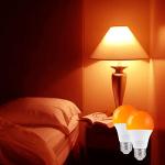 KINUR 9W Amber Light Bulbs for Better Sleep