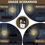 Grey Stones & White Lotus Plug-in Night Light