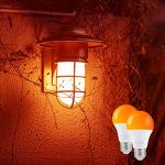 KINUR 9W Amber Light Bulbs for Better Sleep