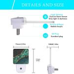 Green Marble Night Light with Dusk to Dawn Sensor