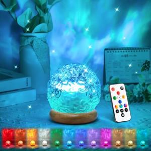 Color Changing Crystal Lamp with Ocean Projections