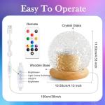 Color Changing Crystal Lamp with Ocean Projections
